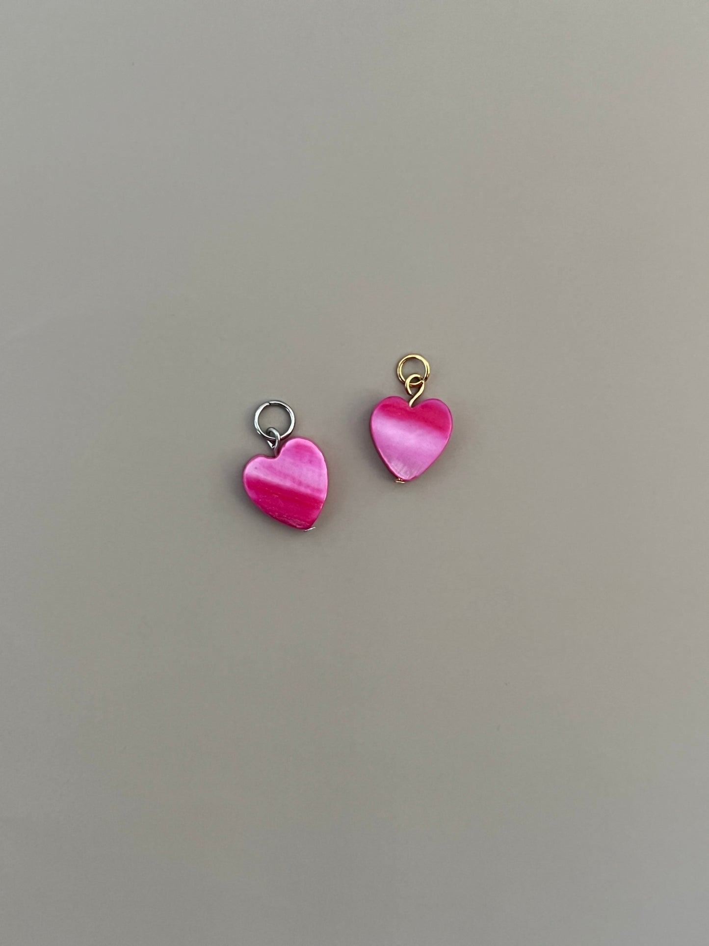 Anhänger Herz, Perlmutt, L - miamojewelry