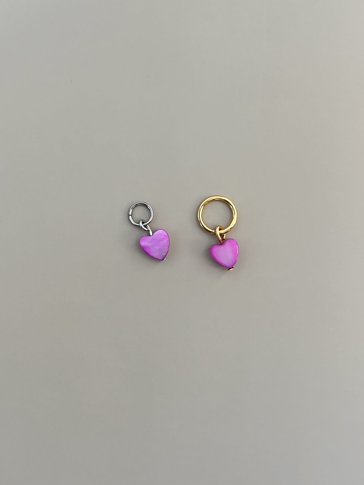 Anhänger Herz, Perlmutt, S - miamojewelry