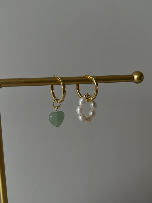 Anhänger Herz, Aventurin - miamojewelry