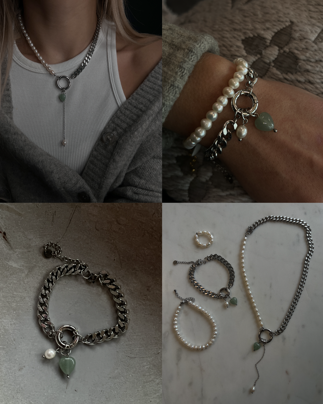 Anhänger Herz, Aventurin - miamojewelry