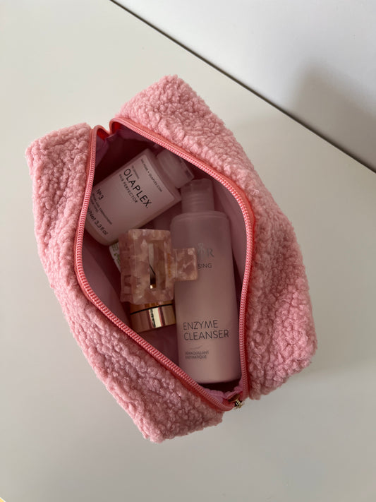 Teddyfell Kosmetiktasche Puderrosa