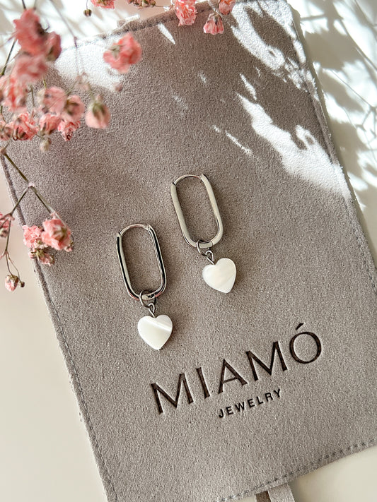 Ohrringe White Heaven O-shaped - miamojewelry