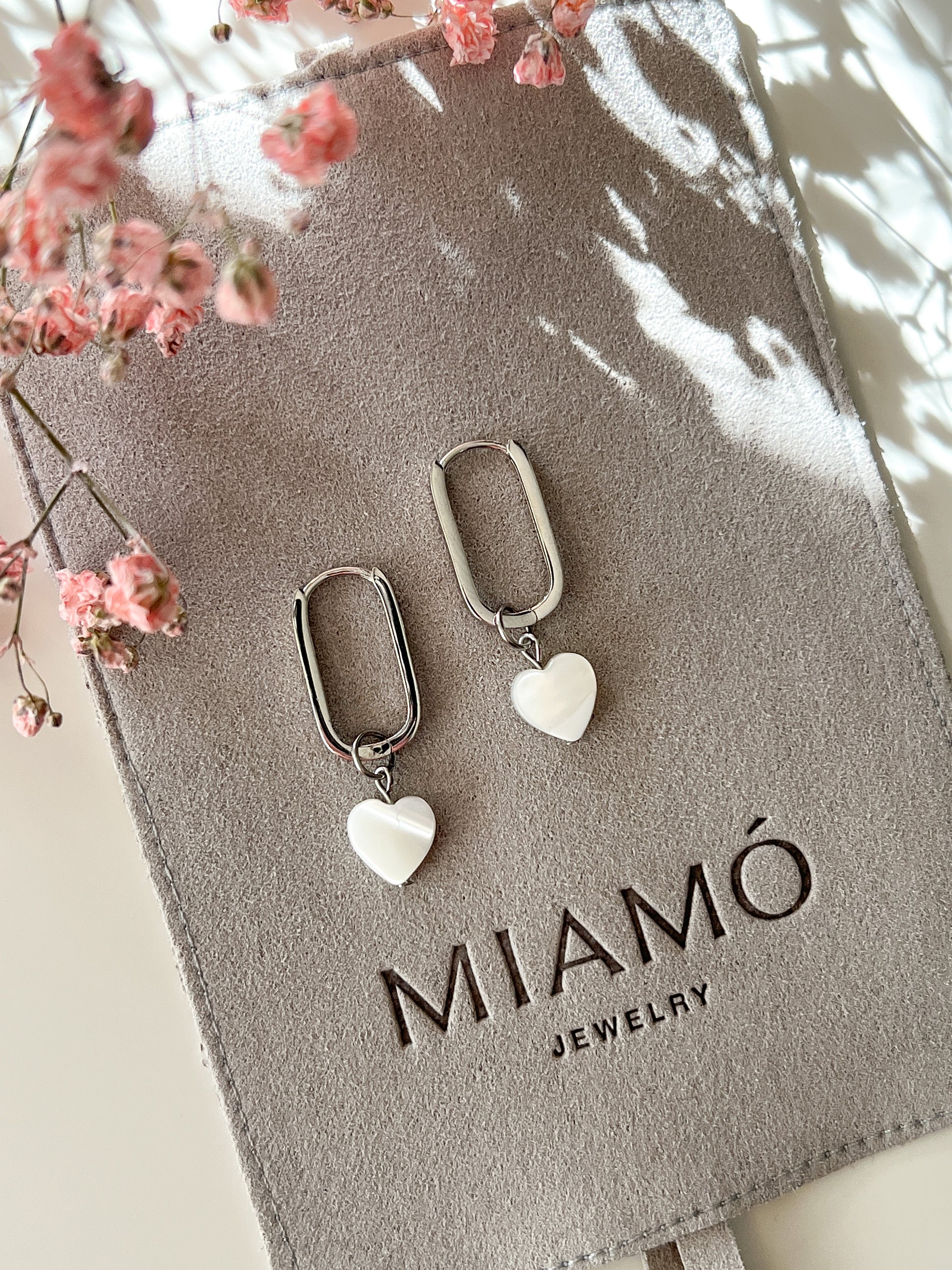 Ohrringe White Heaven O-shaped - miamojewelry